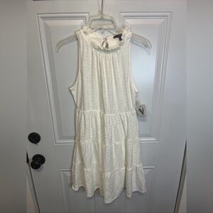 Vibe White Eyelet dress NWT Large